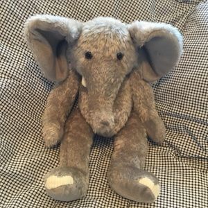 NWT Stuffed Plush Grey Elephant